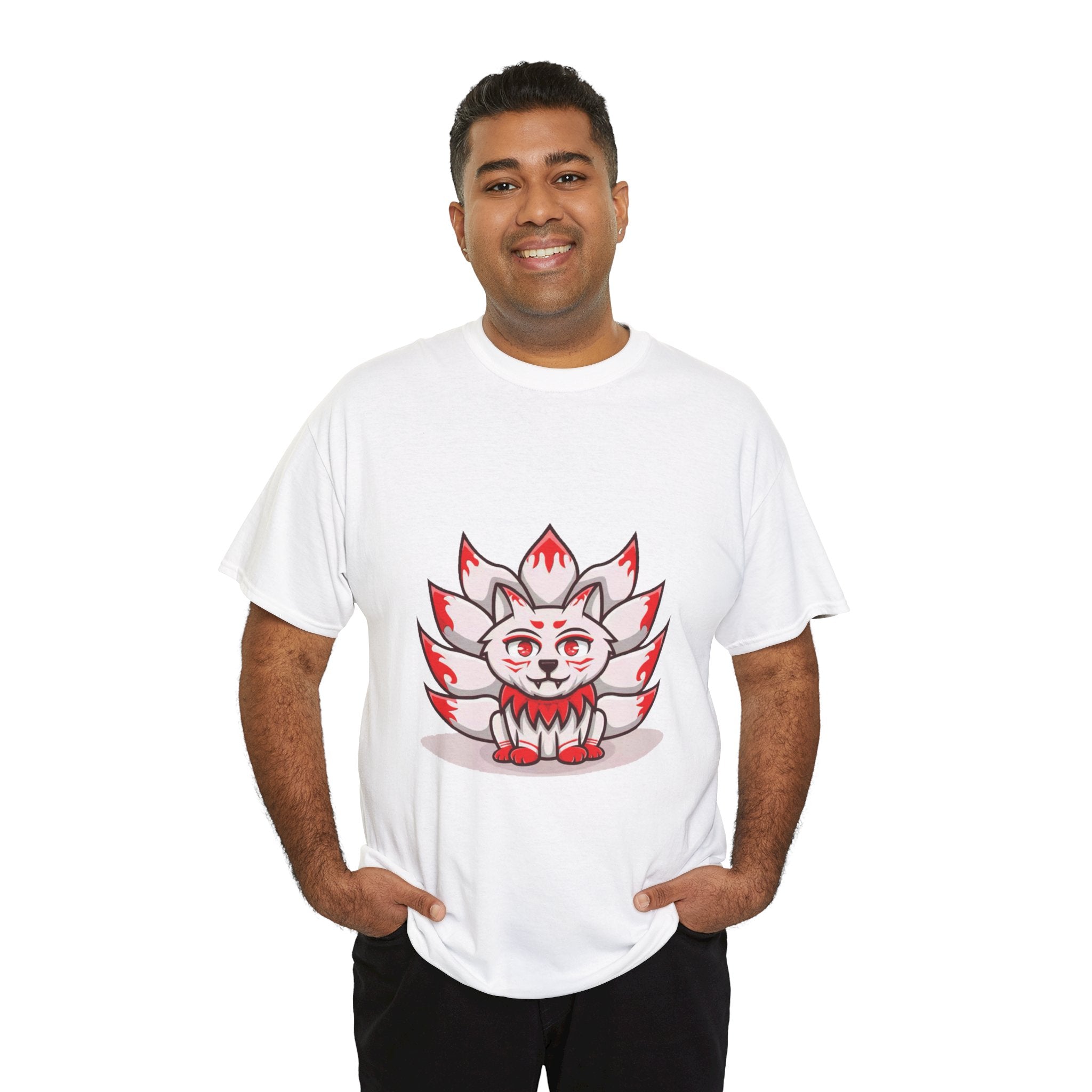 Kitsune Tee Shirt - Unisex Heavy Cotton