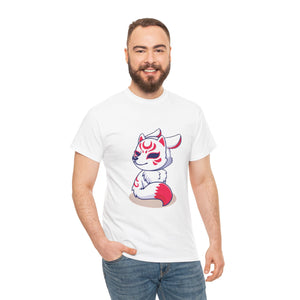 Kitsune Tee Shirt - Unisex Heavy Cotton