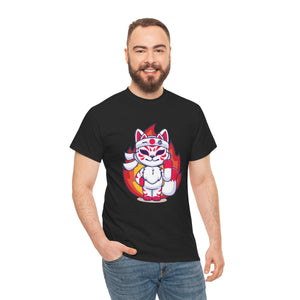 Kitsune Tee Shirt - Unisex Heavy Cotton