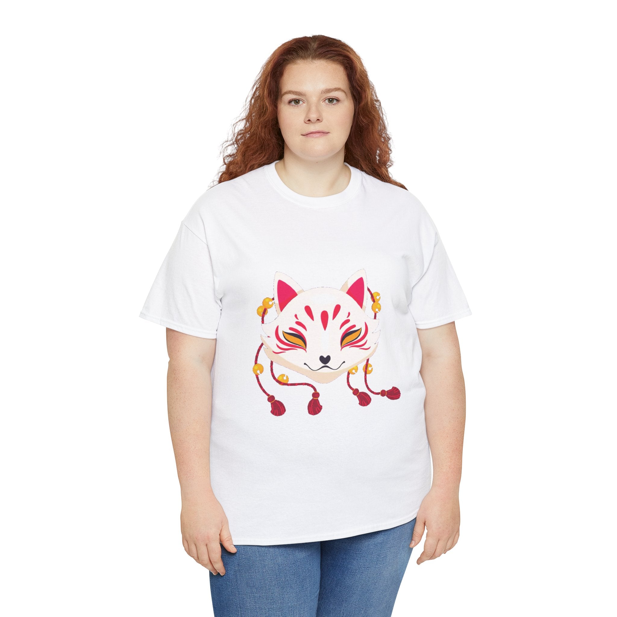 Kitsune Tee Shirt - Unisex Heavy Cotton