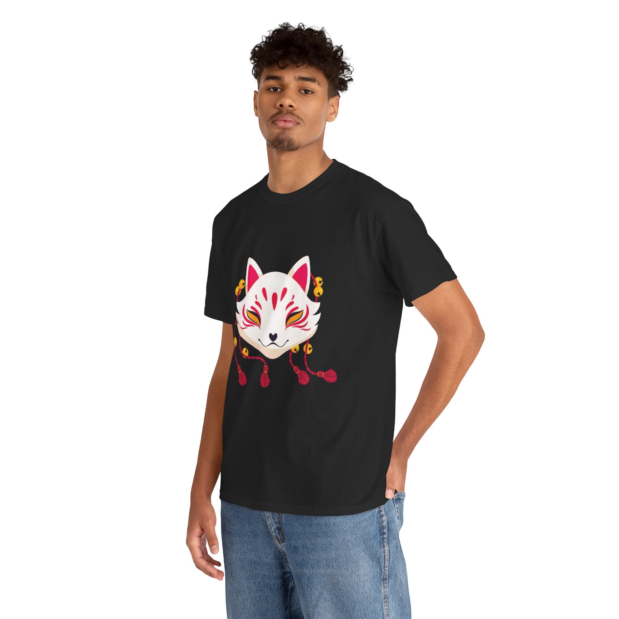 Kitsune Tee Shirt - Unisex Heavy Cotton