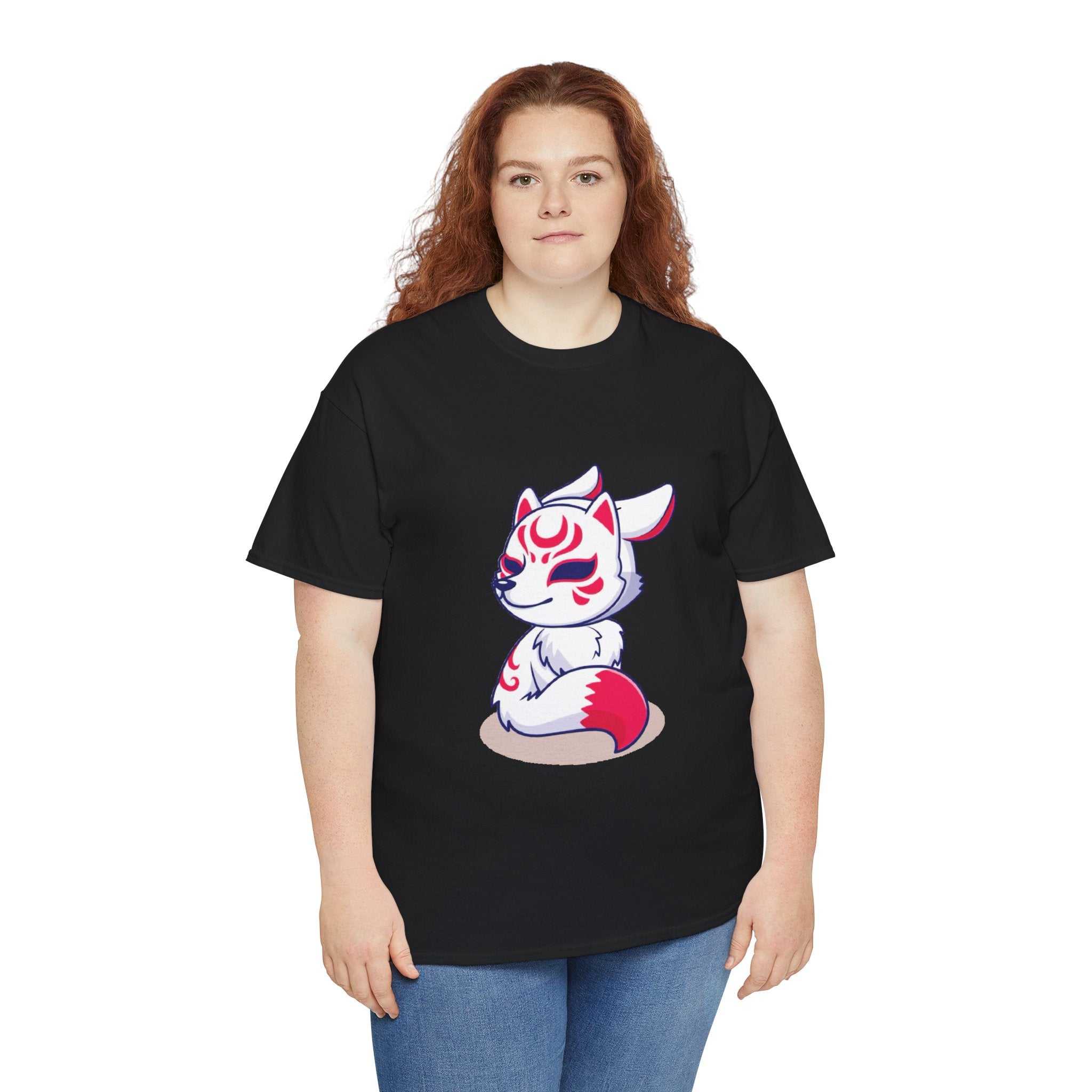 Kitsune Tee Shirt - Unisex Heavy Cotton