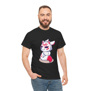 Kitsune Tee Shirt - Unisex Heavy Cotton