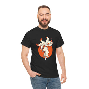 Kitsune Tee Shirt - Unisex Heavy Cotton