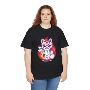 Kitsune Tee Shirt - Unisex Heavy Cotton