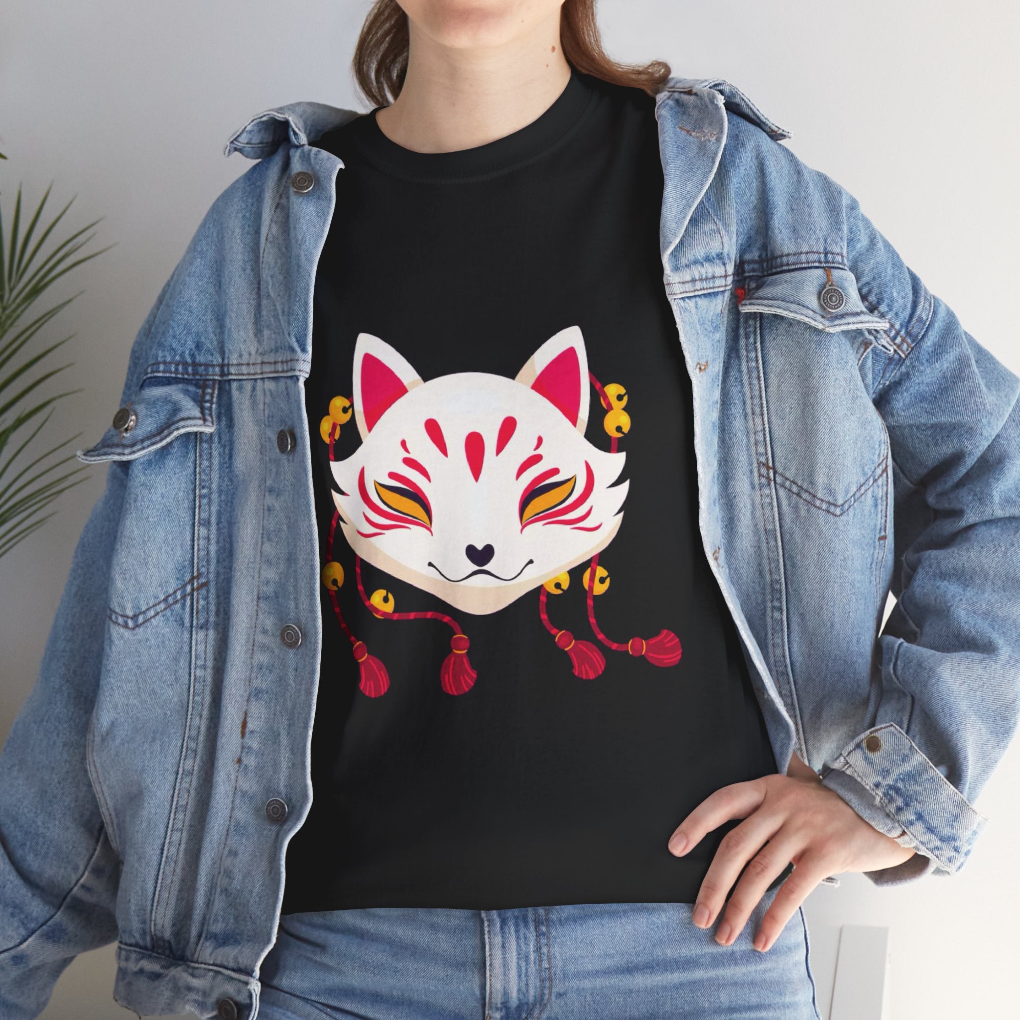 Kitsune Tee Shirt - Unisex Heavy Cotton