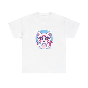 Kitsune Tee Shirt - Unisex Heavy Cotton