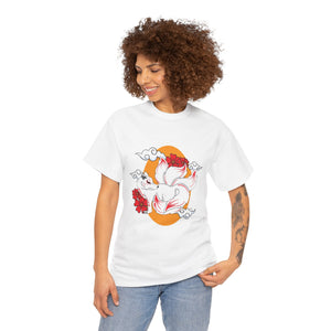 Kitsune Tee Shirt - Unisex Heavy Cotton