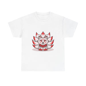 Kitsune Tee Shirt - Unisex Heavy Cotton