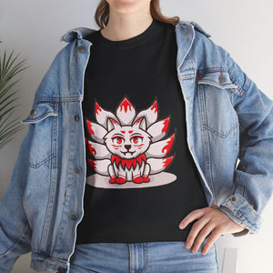 Kitsune Tee Shirt - Unisex Heavy Cotton