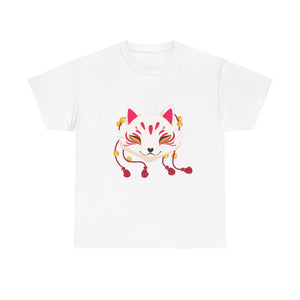 Kitsune Tee Shirt - Unisex Heavy Cotton