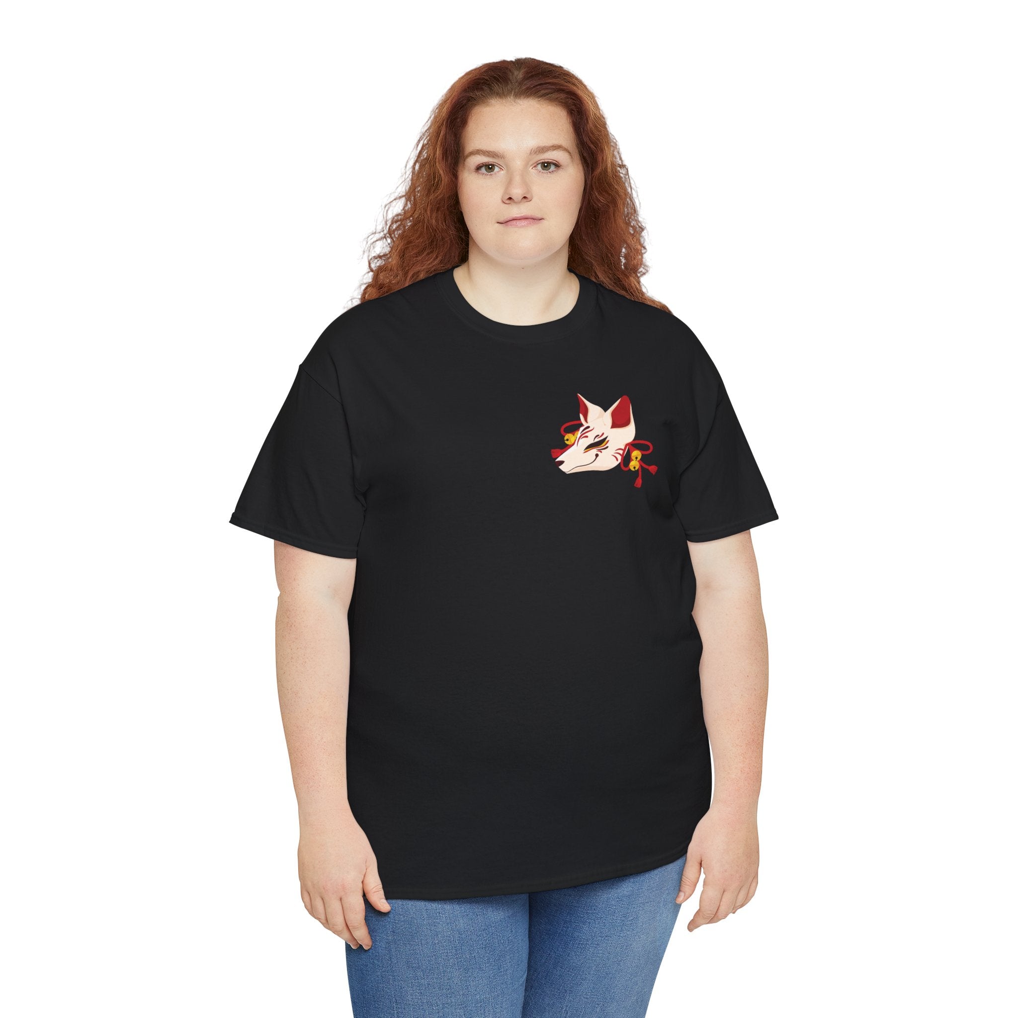 Kitsune Tee Shirt - Unisex Heavy Cotton