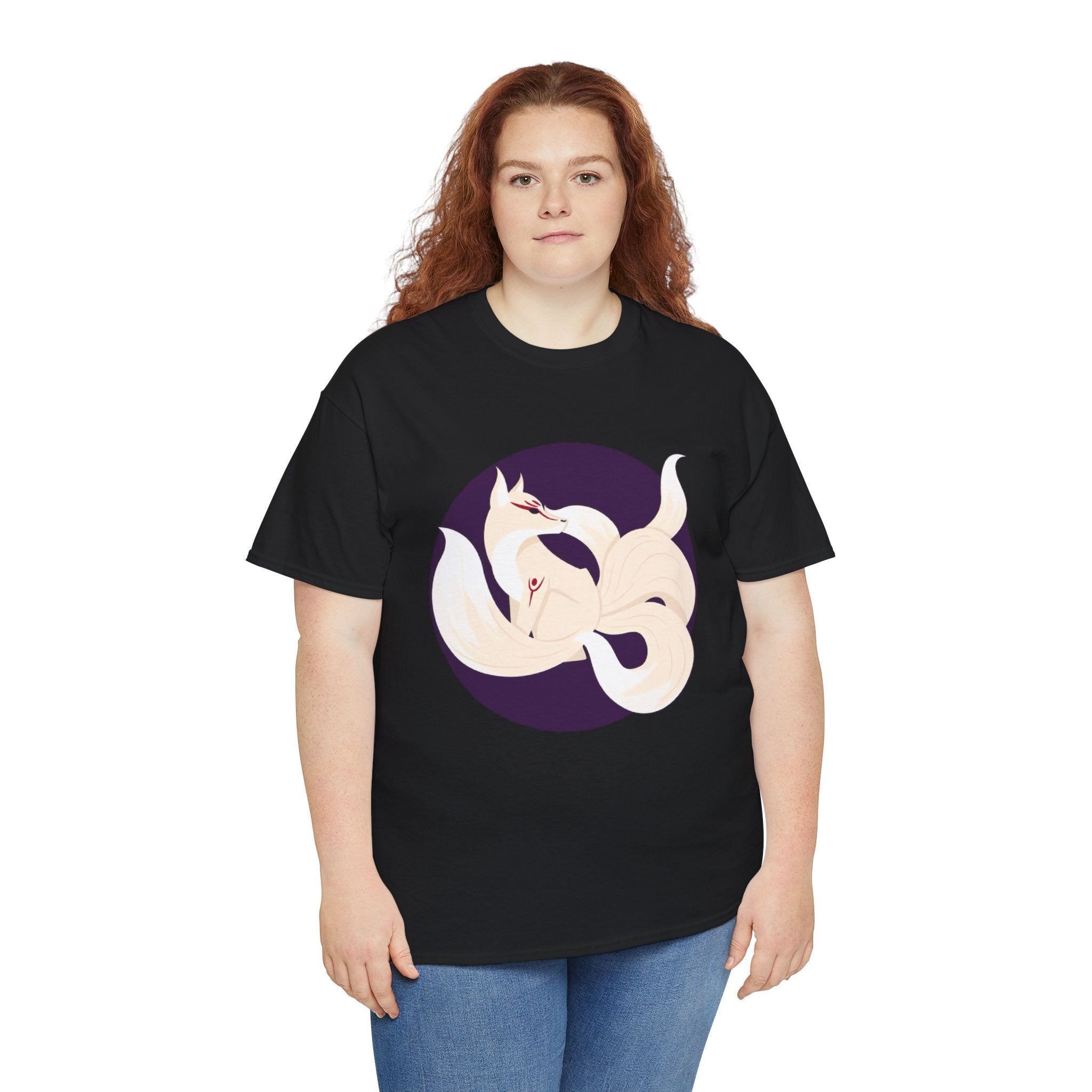 Kitsune Tee Shirt - Unisex Heavy Cotton