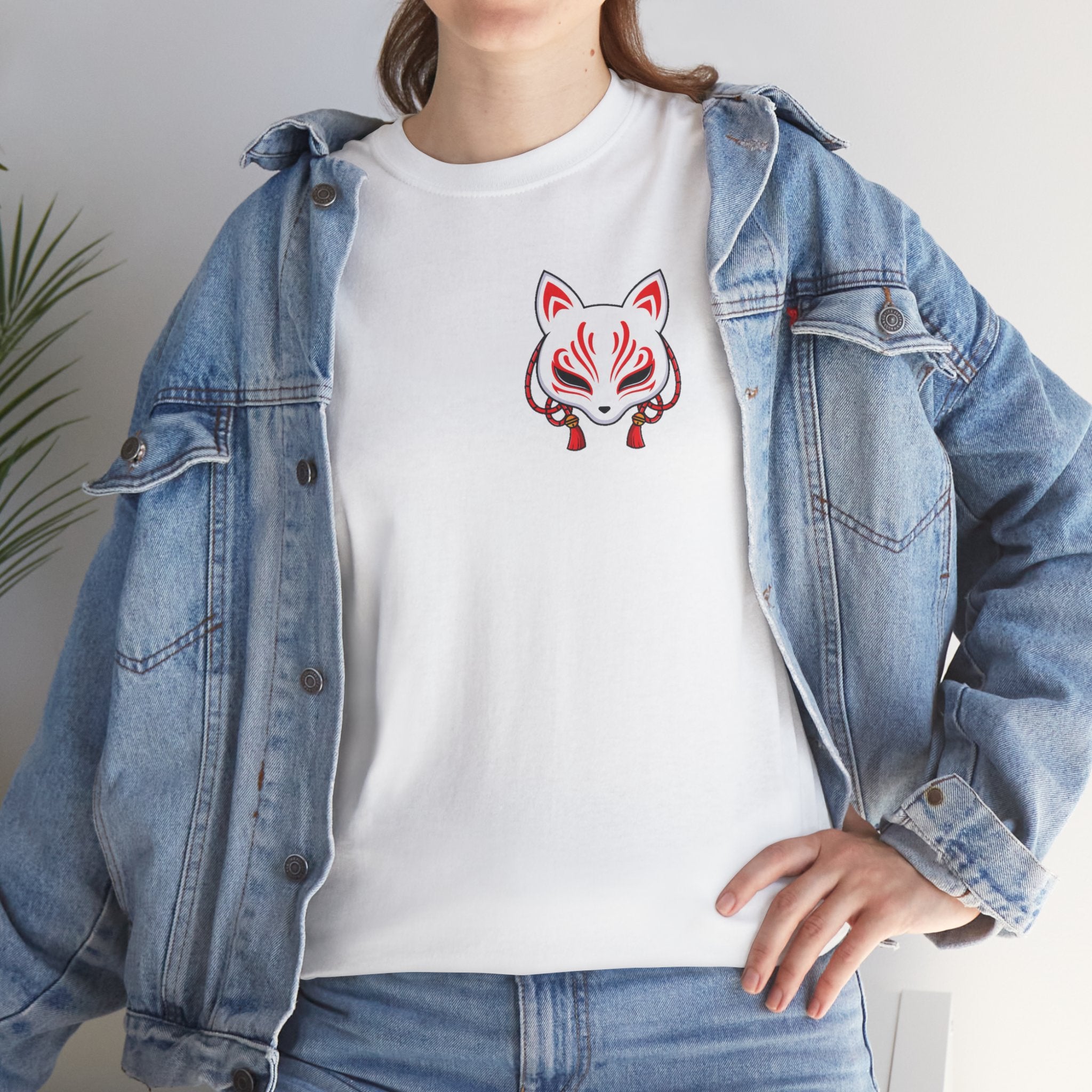 Kitsune Tee Shirt - Unisex Heavy Cotton