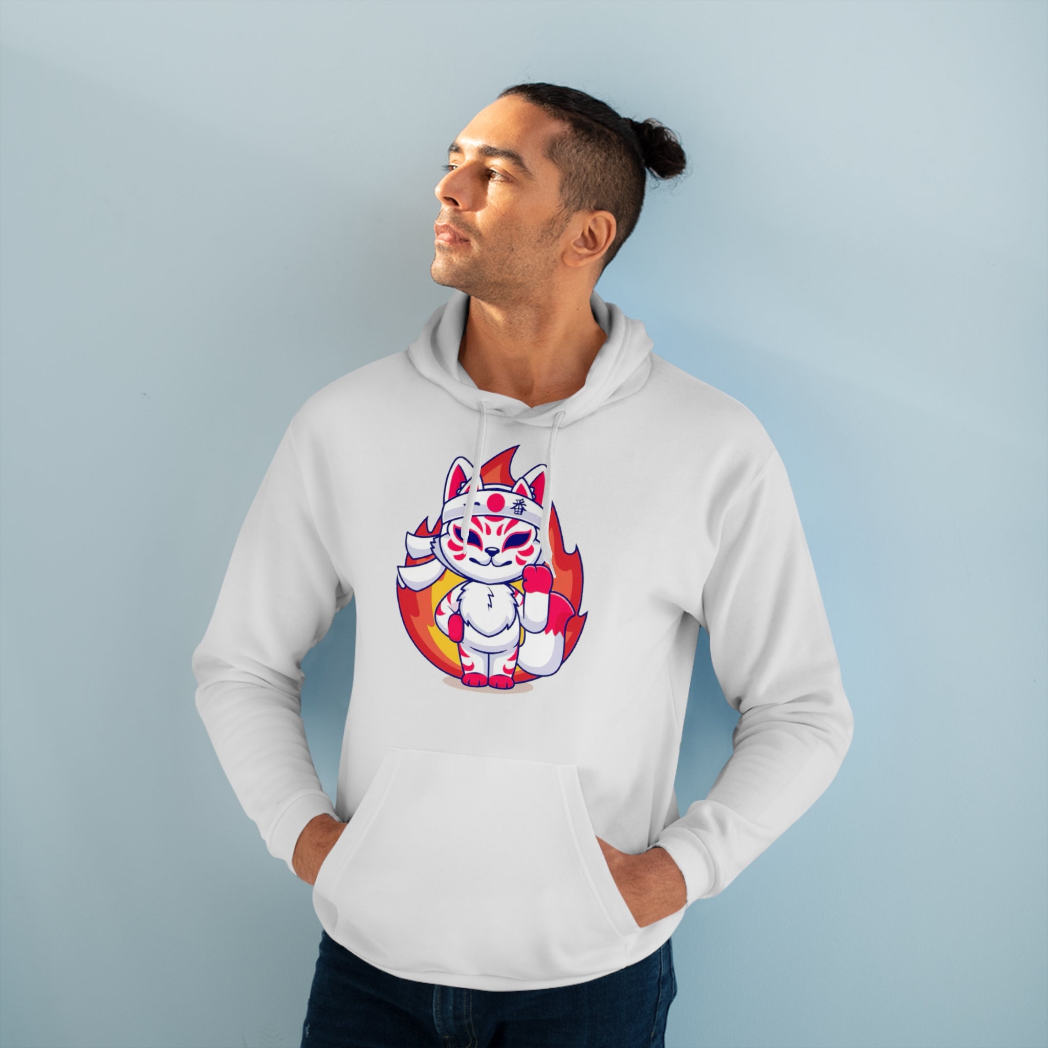 KITSUNE Unisex Hoodie Sweatshirt