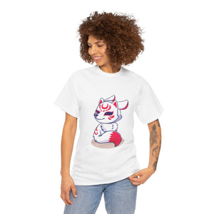 Kitsune Tee Shirt - Unisex Heavy Cotton