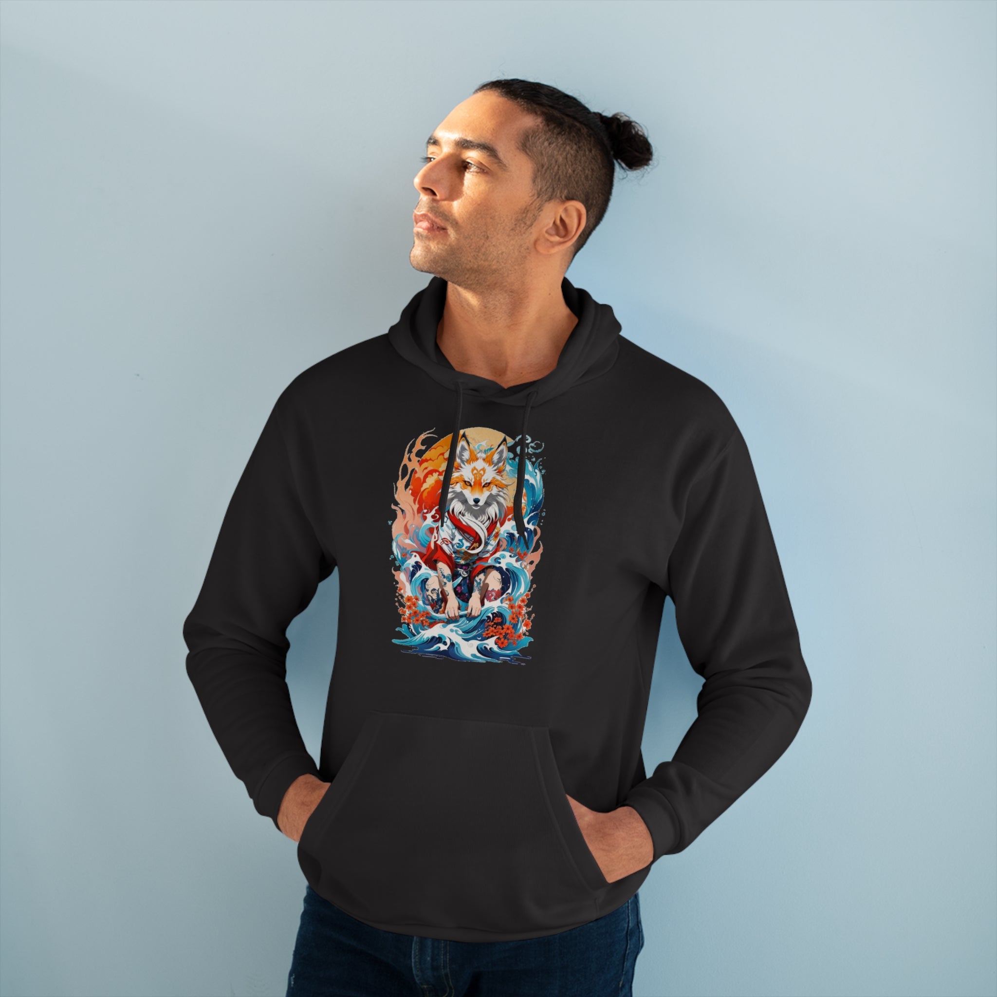 KITSUNE Unisex Hoodie Sweatshirt