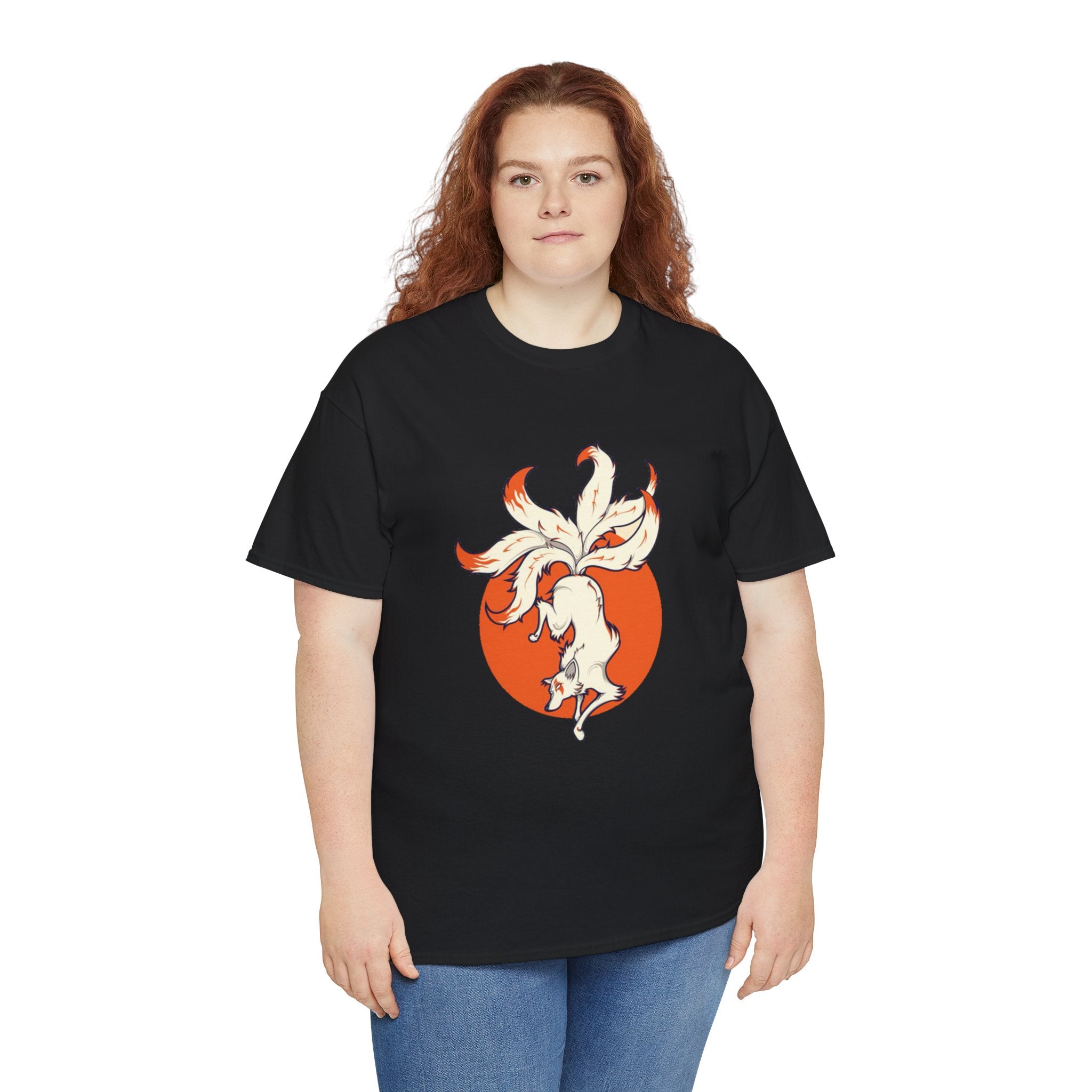 Kitsune Tee Shirt - Unisex Heavy Cotton