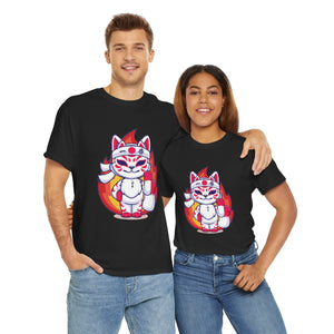 Kitsune Tee Shirt - Unisex Heavy Cotton