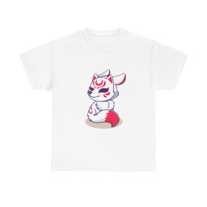 Kitsune Tee Shirt - Unisex Heavy Cotton