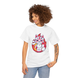 Kitsune Tee Shirt - Unisex Heavy Cotton