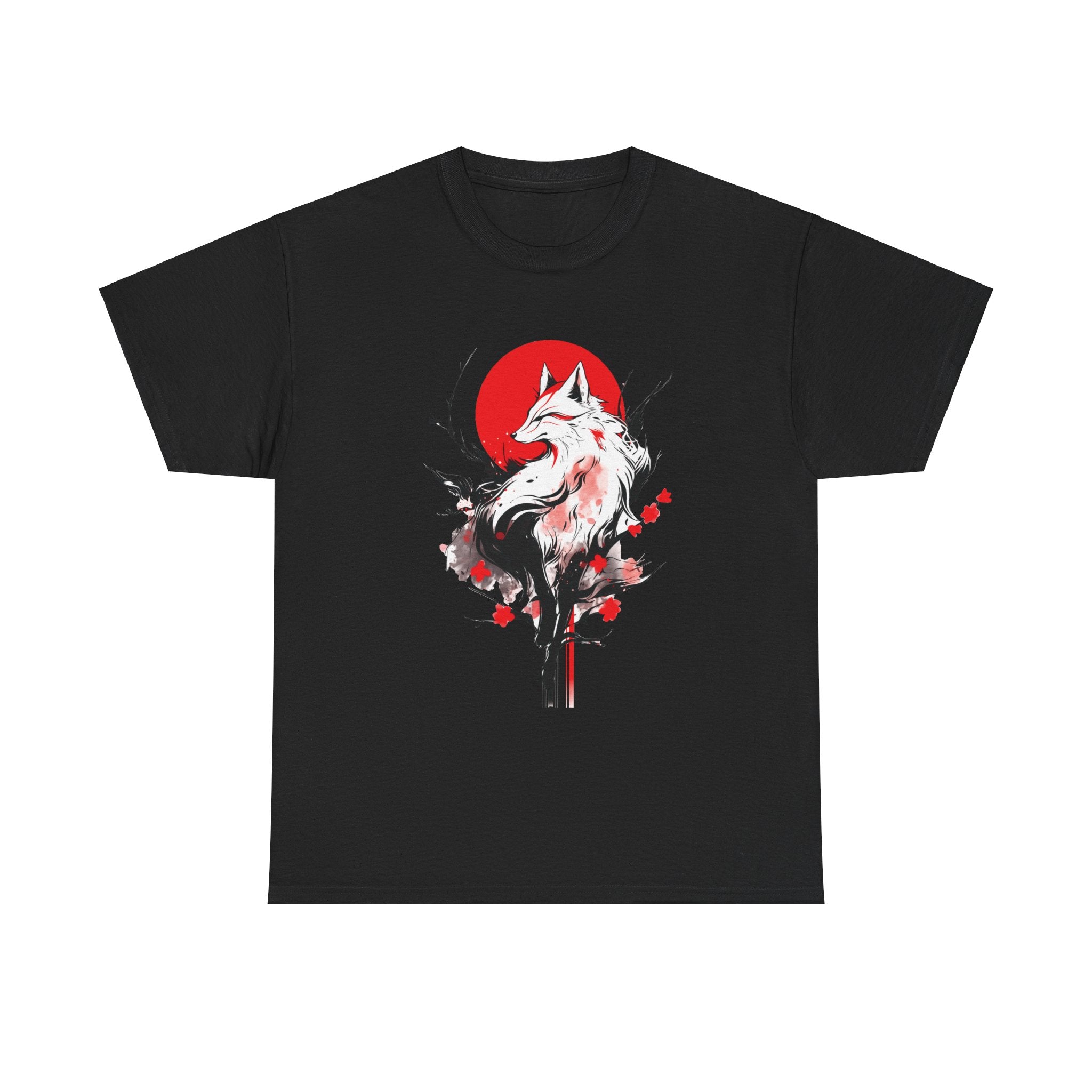 Kitsune Tee Shirt - Unisex Heavy Cotton