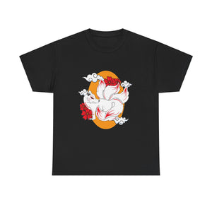 Kitsune Tee Shirt - Unisex Heavy Cotton