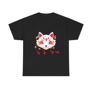 Kitsune Tee Shirt - Unisex Heavy Cotton