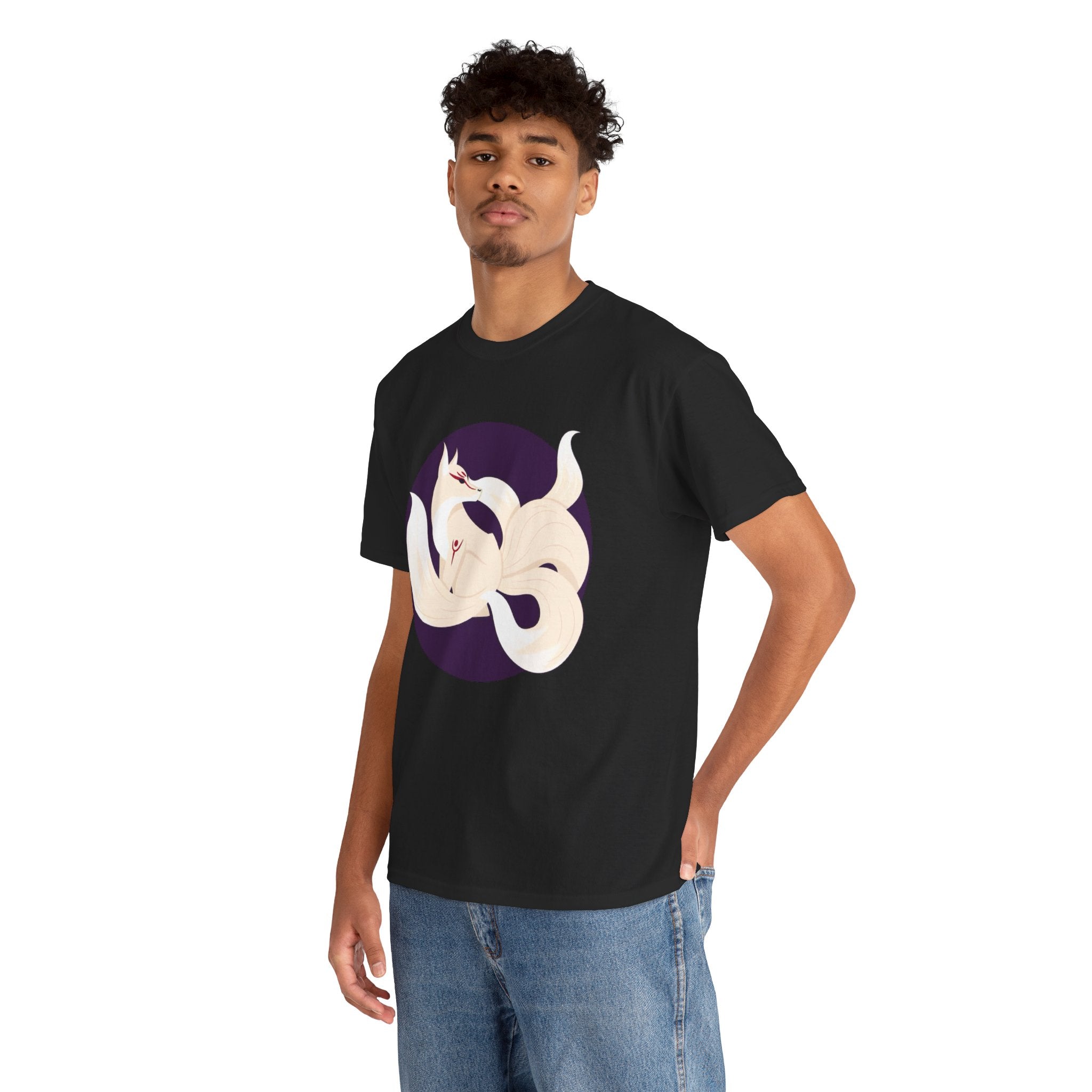 Kitsune Tee Shirt - Unisex Heavy Cotton