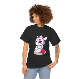 Kitsune Tee Shirt - Unisex Heavy Cotton