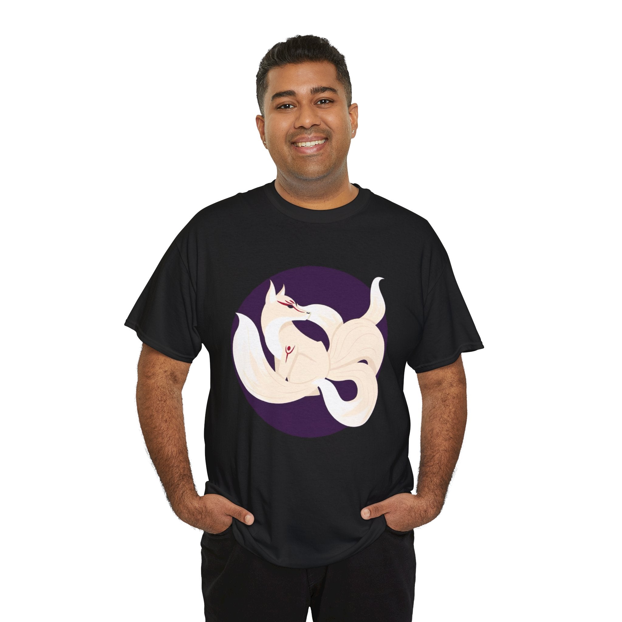 Kitsune Tee Shirt - Unisex Heavy Cotton