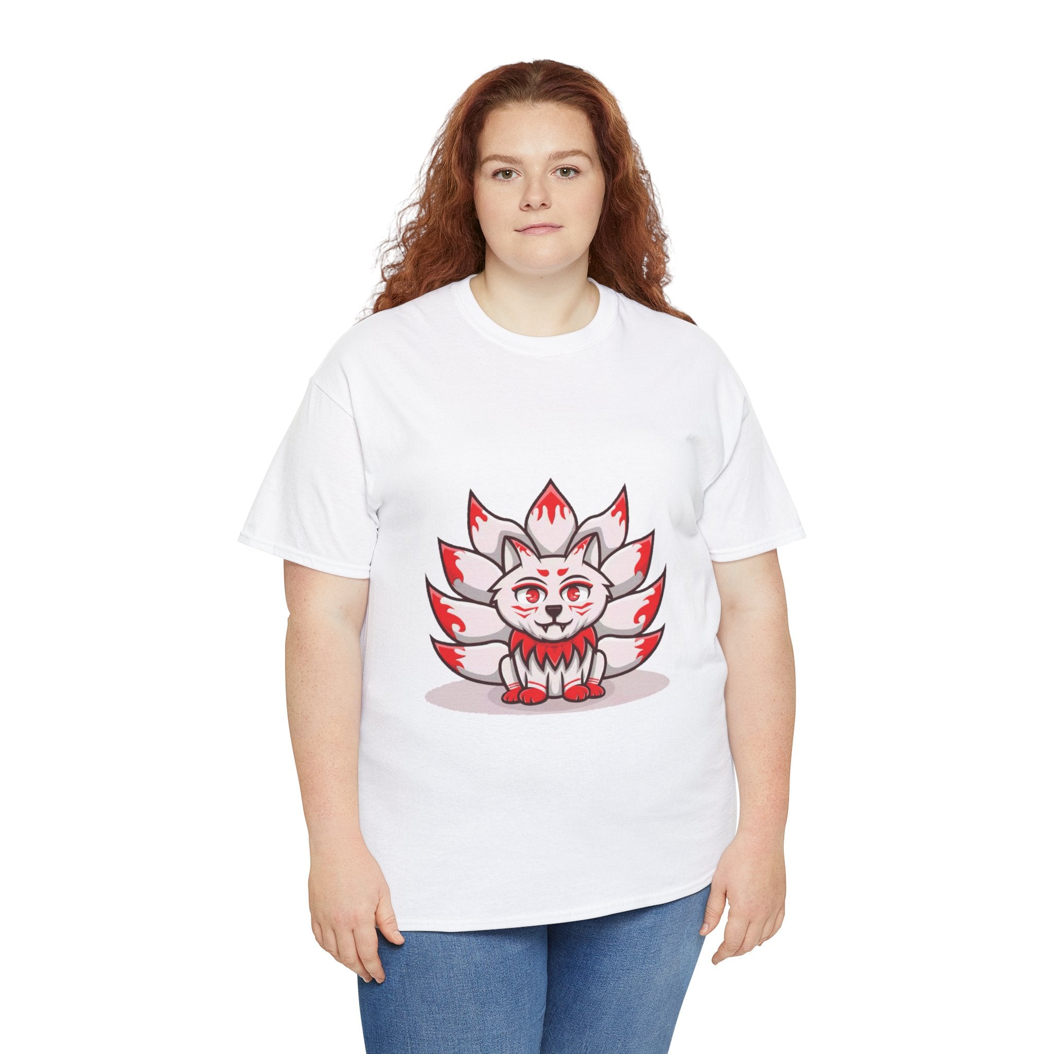 Kitsune Tee Shirt - Unisex Heavy Cotton