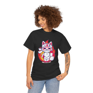 Kitsune Tee Shirt - Unisex Heavy Cotton