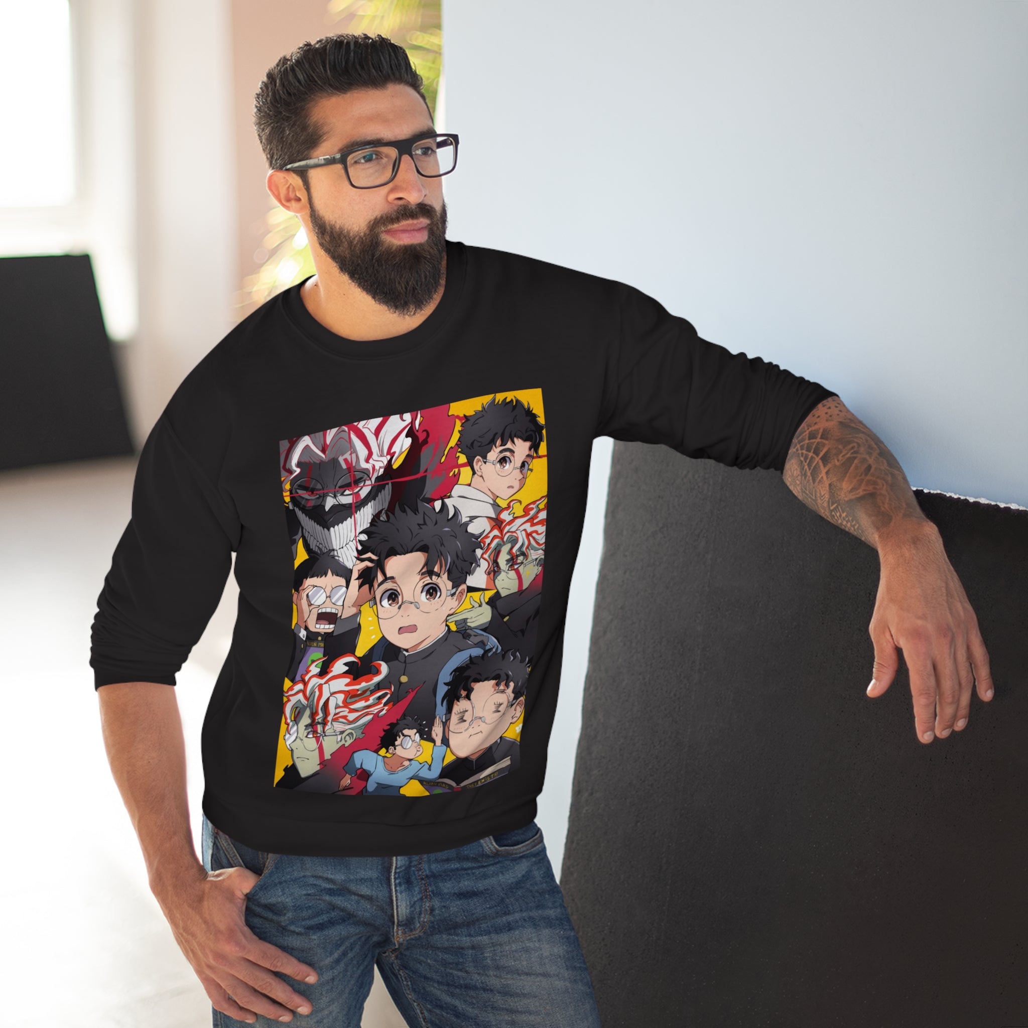 Dandadan Manga Sweatshirt - Unisex Crew Neck